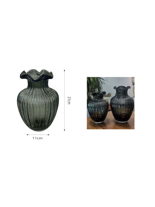 Cosmofan Dekorative Vase Glas 11*21cm