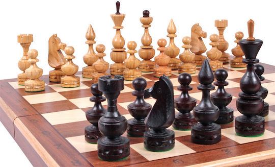 Large Debut Chess Set 48x48cm Inlaid