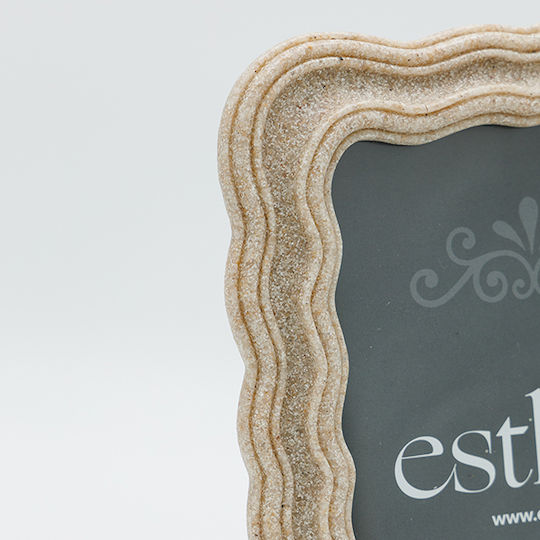 Estheti Home Bilderrahmen 13x18 Afe Ammopetra Πολυρητίνη Creme 16,5x2x22cm 815-00055
