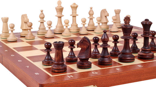 Set Șah Profesional Tournament Chess Nr 5 Incrustat 48x48cm
