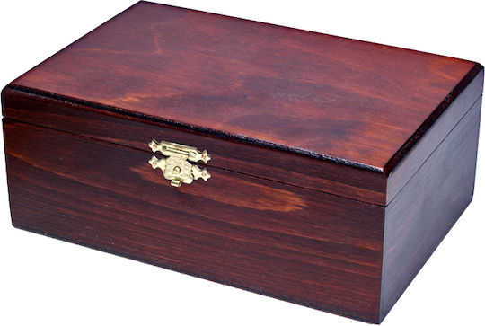 Staunton Nr. 6 In Hölzernem Etui Gehobelt Holz