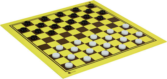 Chess Checkers Set Plastic Pieces Dcp03g + 27 Mm Plastic Checkers + Foldable Double-sided Cardboard Chessboard 64 100 Squares