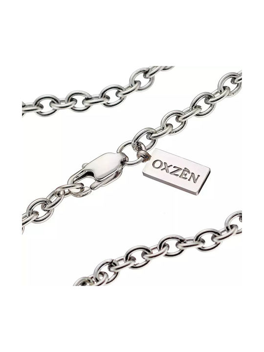 Oxzen Bărbătească Lanț Gât din Oțel Subțire Grosime 4mm Oxzen Bărbătească Lanț Gât din Oțel Subțire Grosime 4mm