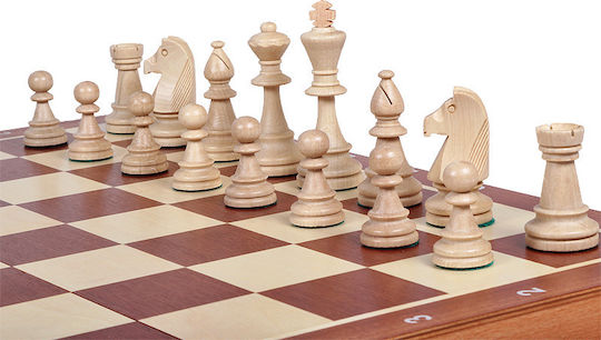 Turnier Schach Nr 6 54x54cm Eingelassene