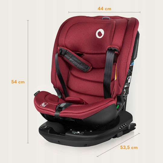 Lionelo Bastian RWF Baby Car Seat i-Size with Isofix Red Burgudy 0-36 kg