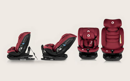 Lionelo Bastian RWF Baby Car Seat i-Size with Isofix Red Burgudy 0-36 kg
