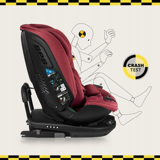 Lionelo Bastian RWF Baby Car Seat i-Size with Isofix Red Burgudy 0-36 kg