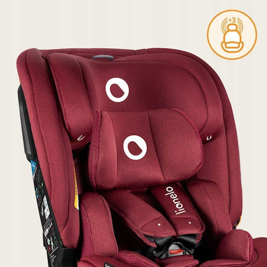 Lionelo Bastian RWF Baby Car Seat i-Size with Isofix Red Burgudy 0-36 kg