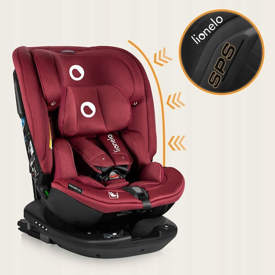 Lionelo Bastian RWF Baby Car Seat i-Size with Isofix Red Burgudy 0-36 kg
