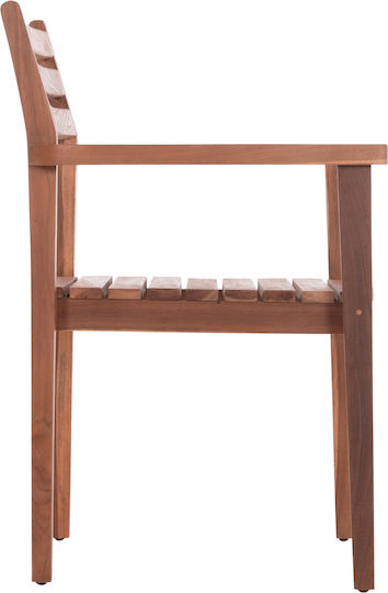 Scaun De Exterior Din Lemn Kempo Natural 58x58x88cm