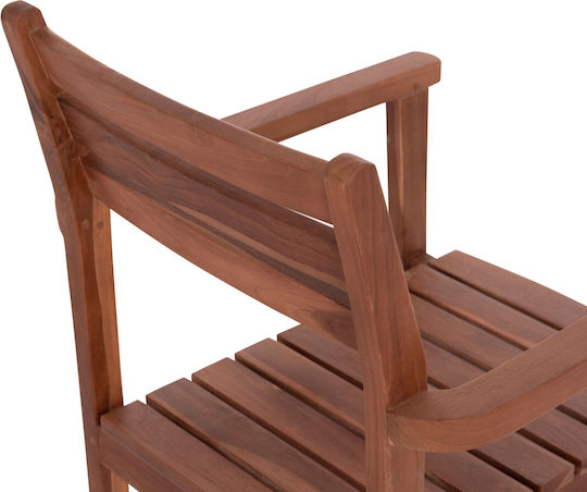 Scaun De Exterior Din Lemn Kempo Natural 58x58x88cm