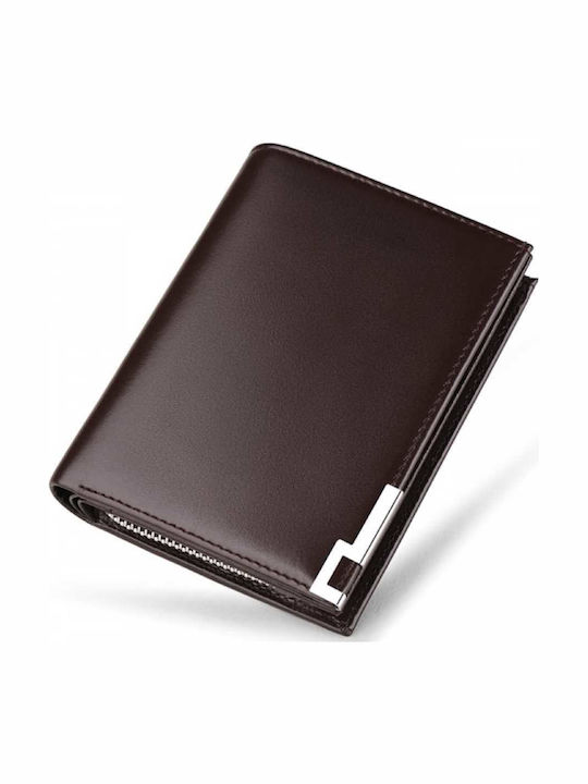 Leather Men's Wallet with RFID Brown