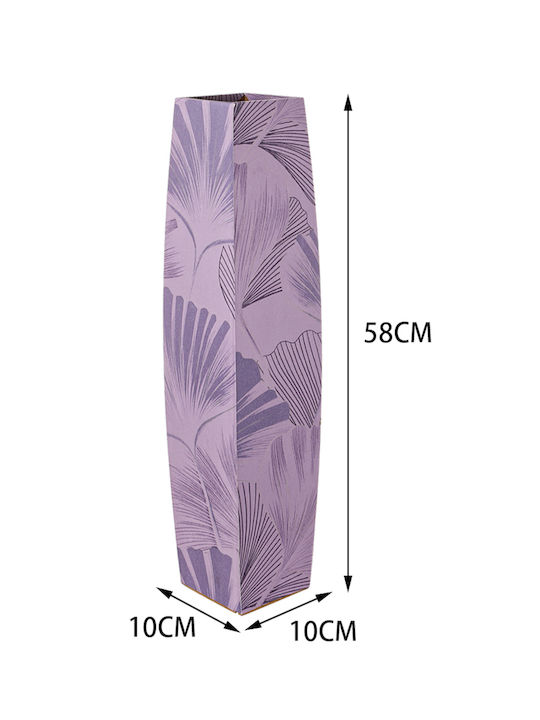 Cosmofan Vaze Decorative Frunze De Lemn 11*11*58cm