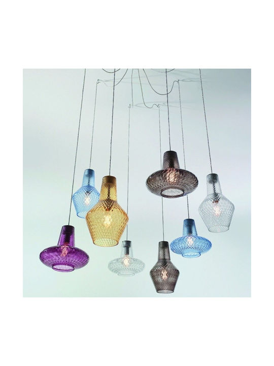 Zafferano Pendant Light Blue with Socket E27 32x315cm