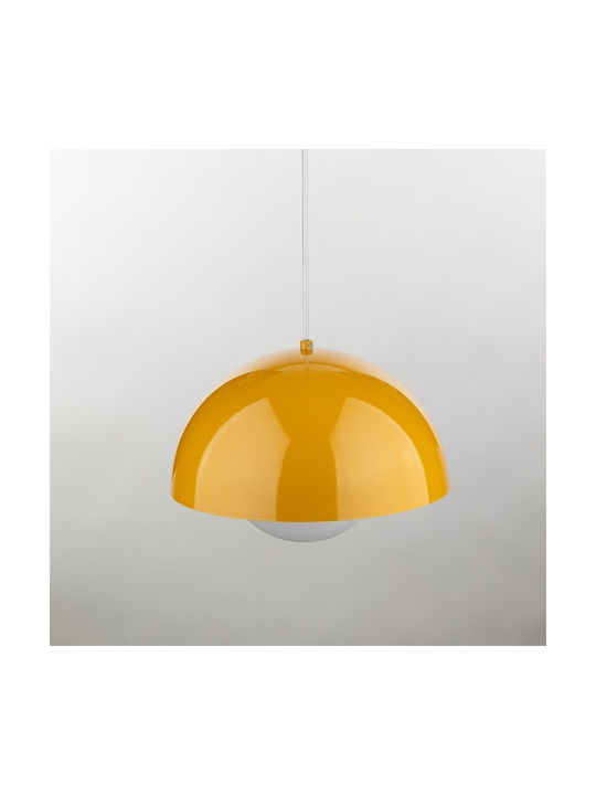 TK Lighting Hängelampe Gelb mit Fassung E27 27x160cm.