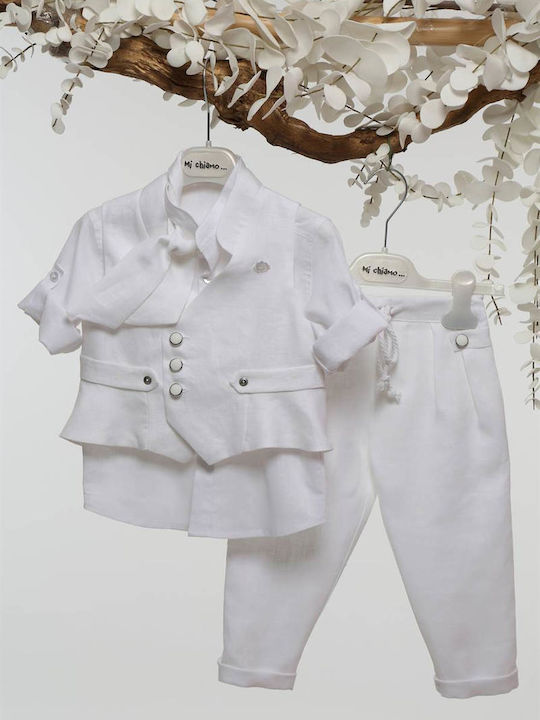Mi Chiamo Baptism Suit White