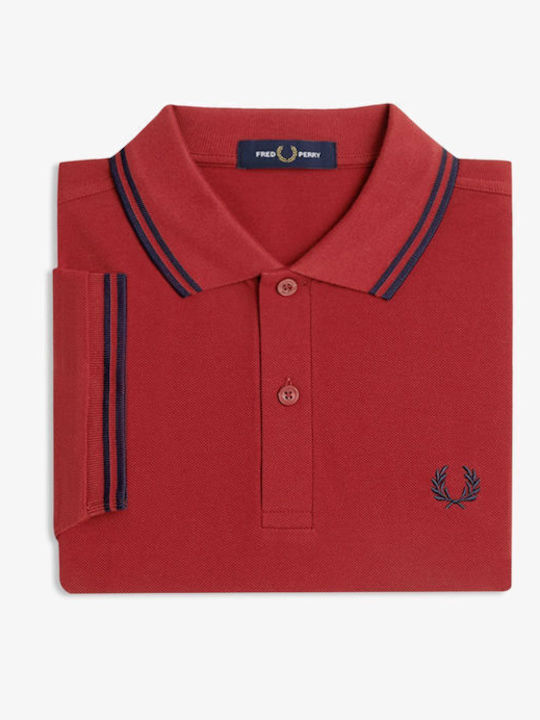 Polo Herrenbluse Kurzarm Rote