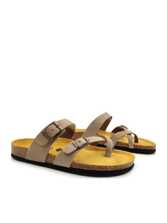 Women's Flat Sandals Taupe