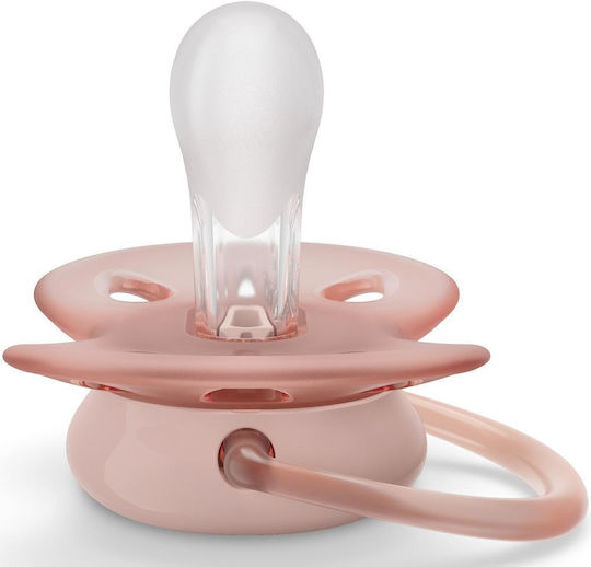 Philips Ultra Soft Πιπίλες Σιλικόνης με Θήκη Ultra Soft - Ροζ / Μωβ για 0-6 μηνών 2τμχ