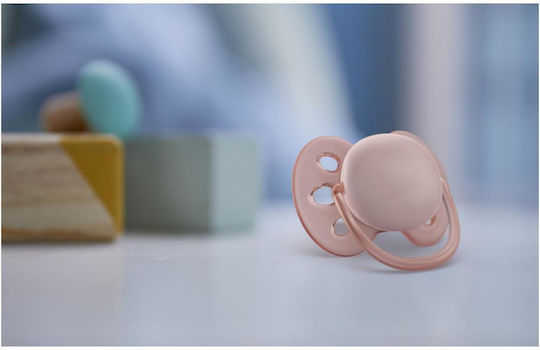 Philips Ultra Soft Πιπίλες Σιλικόνης με Θήκη Ultra Soft - Ροζ / Μωβ για 0-6 μηνών 2τμχ