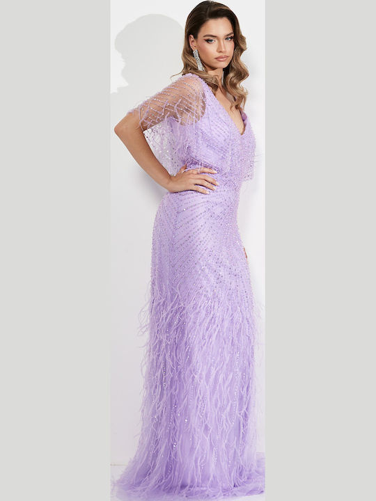 Maxi Dress for Wedding - Christening Lilac