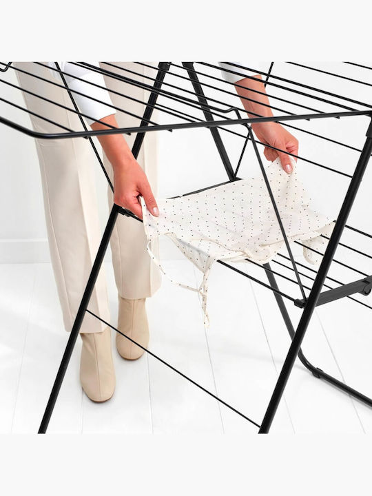 Brabantia Folding Floor Clothes Drying Rack with Hanging Length 20m