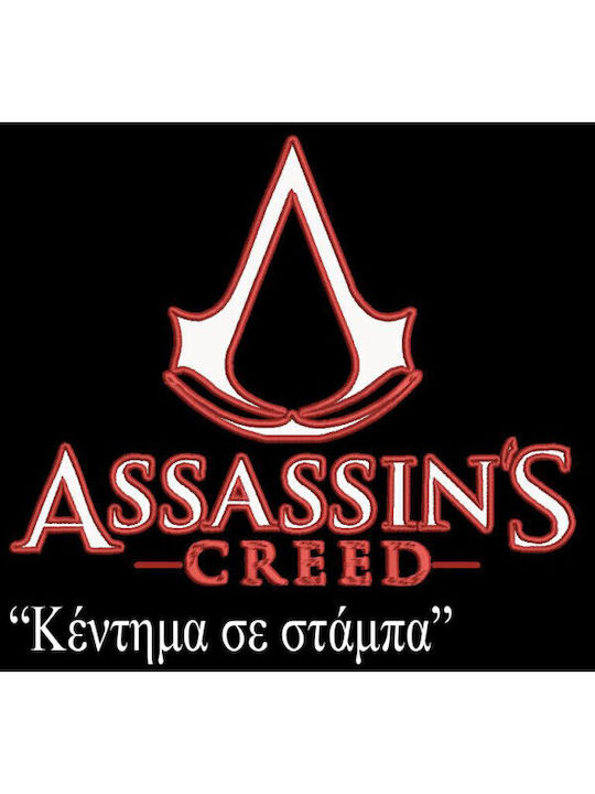 Κέντημα Στάμπα Assassin Creed Ανδρική Λεπτή Μπλούζα Μακριά Μανίκια Takeposition Μαύρο Κέντημα Στάμπα Assassin Creed Ανδρική Λεπτή Μπλούζα Μακριά Μανίκια Takeposition Μαύρο