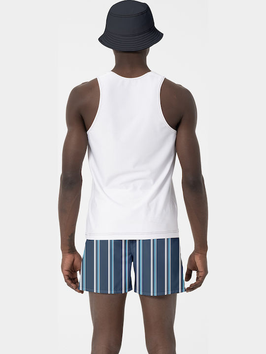 Men's Swimwear Shorts Dark Blue Striped
