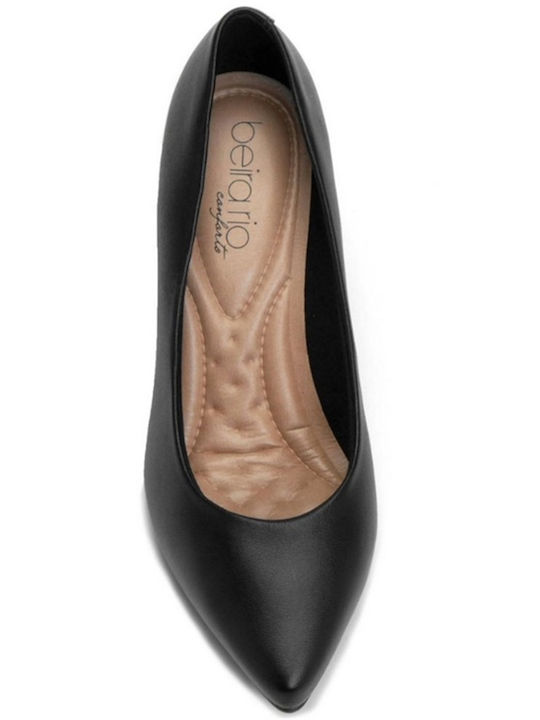 Leder Pumps Schwarz