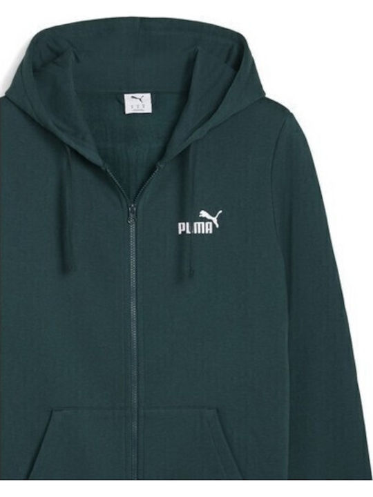 PUMA Essentials Green Hoodie Cardigan