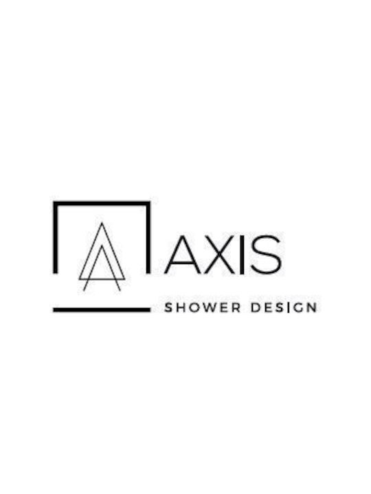 Shower Door 140cm 137-141x185cm 6mm Glass Clean Glass 1 Fixed & 1 Sliding Panel Axis Slider 1+1 Slx140c-100