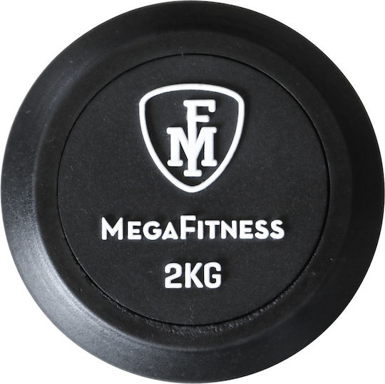 MegaFitness Βαράκι Στρογγυλό Λαστιχένιο 1 x 2kg