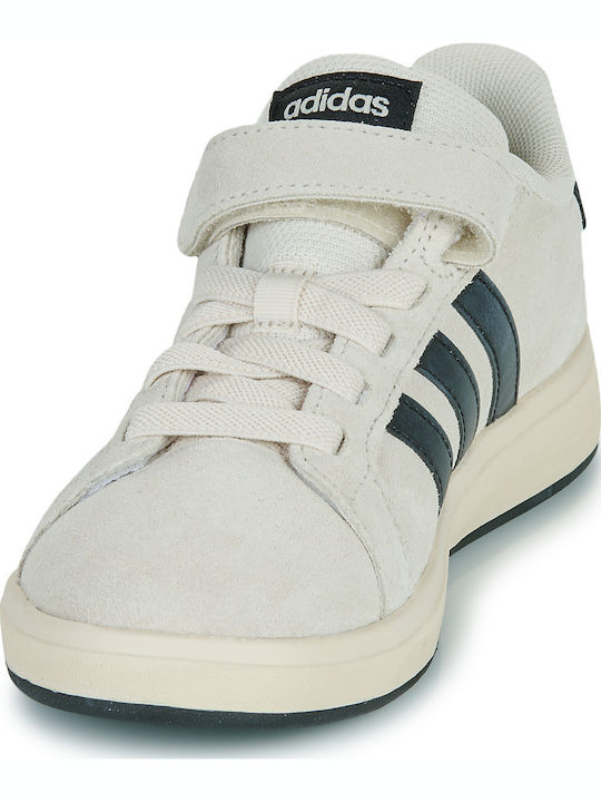 Grand Court 00s El C Kids Sneakers with Scratch Beige