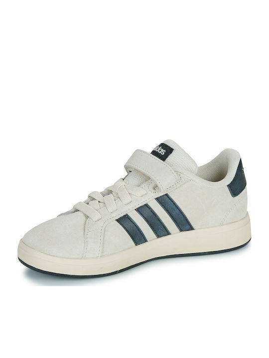 Grand Court 00s El C Kids Sneakers with Scratch Beige