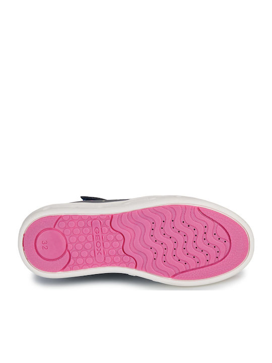 J Skylin Παιδικά Sneakers High Ανατομικά με Σκρατς Μπλε