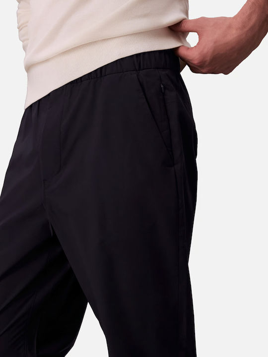 Sweatpants Glossy with Elastic Blue