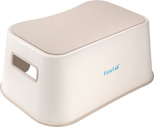 Fiziotab Booster Seat Mit Rutschfester Oberfläche Griffe Hocker Typ Für Waschbecken Badezimmer Küche Beigefarbene