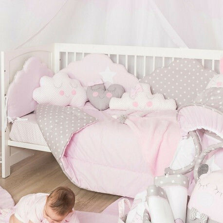 Baby Star Set Für Wiege Wolke Pink 3Stück