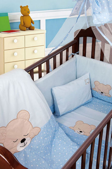 Dimcol Σет За Количка Sleeping Bear Cub 13 Светлосин 3бр