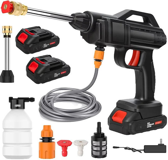 Pistol de Apă Fără Fir cu Presiune Ridicată 600W Putere 5m Distanță 2 Baterii 1 Adaptor EU