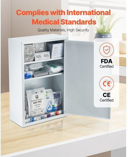 Vevor Farmacie Metalică Kit Trusă Prim Ajutor De Perete