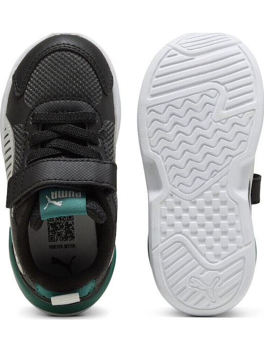 X-ray 3 Lt Ac Kids Sports Shoes Running with Hoop & Loop Closure Black