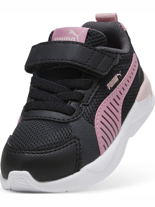 X-ray 3 Lt Ac Kids Sports Shoes Running with Hoop & Loop Closure Black