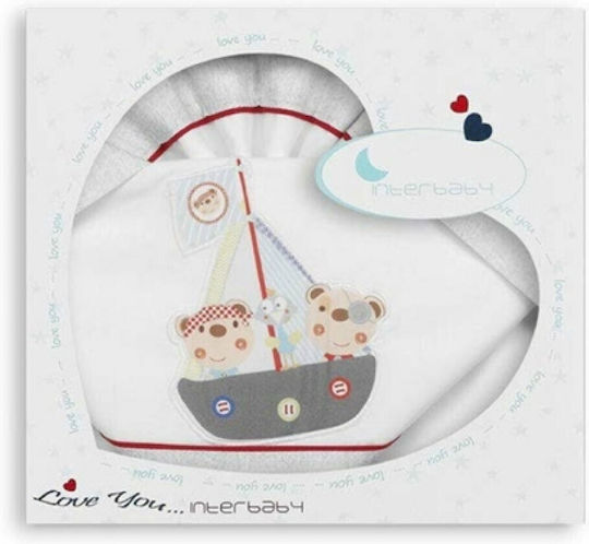 Interbaby Set Für Krippe Pirate Gray 7Stück