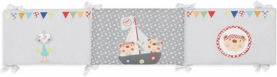 Interbaby Set Für Krippe Pirate Gray 7Stück