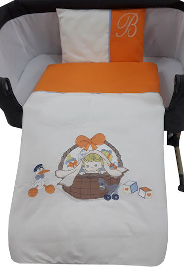 Beboulino Set Pentru Patut New Baby Portocaliu 3buc piese
