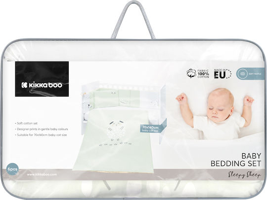 Kikka Boo Σετ Κούνιας Sleepy Sheep Μπεζ 6τμχ