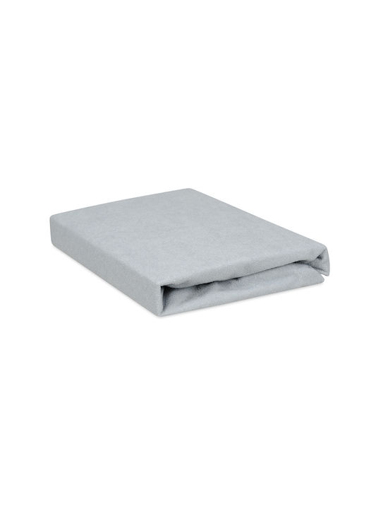 Matex Бебешки Чаршаф За Количка Памук Сив 70x140бр