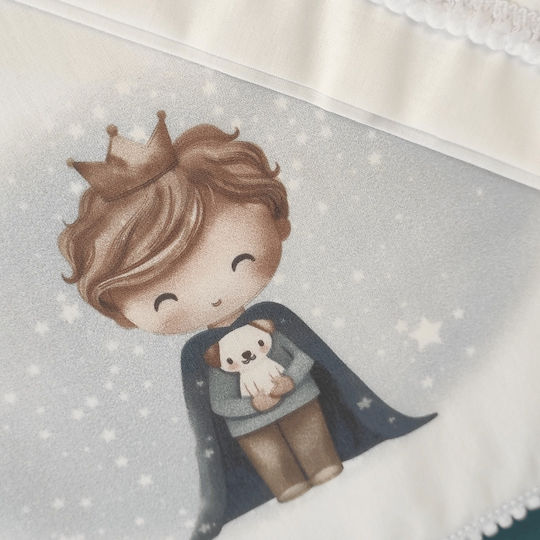 Borea Little King Baby Sheets Set Crib Cotton White 120x160cm 3pcs