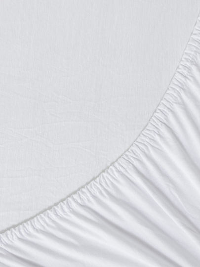 Nima Baby Sheet Crib Cotton Fitted White 70x140cm